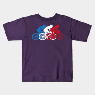 Cycling friends race tour Kids T-Shirt